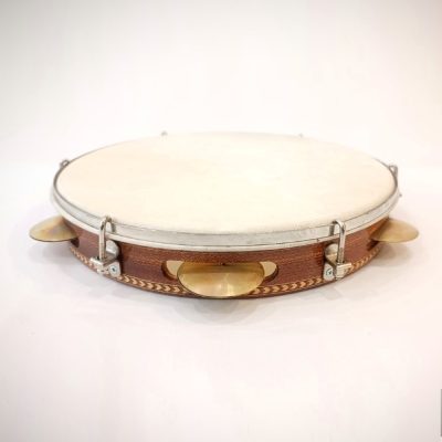 Pandeiro Brasileño Artesanal en madera de Sapeli